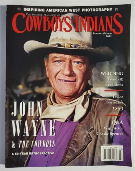 Cowboys Western Magazine John Wayne Retrospective Feb March 2022 Old