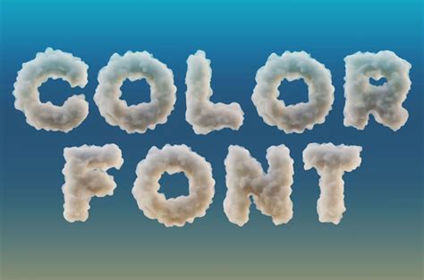 Foam Or Clouds Font Freedafonts