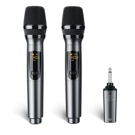 Buy Lekato Rechargeable Wireless Microphone 24ghz Dual Handheld
