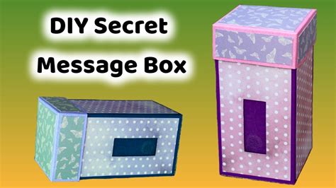 Diy Magic Message Box Dual Slider Box Magic Box Design Credits