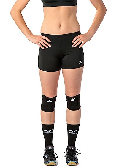 Womens Mizuno Core Vortex Volleyball Spandex Shorts In Several Team