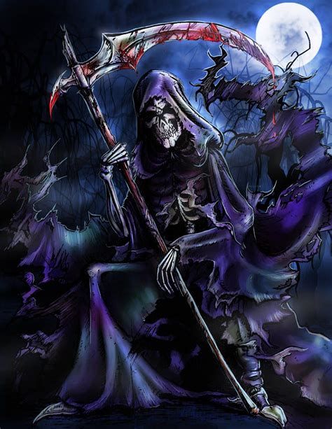The Grim Reaper By Halloweenbloodyqueen Dark Reaper Grim Reaper Art