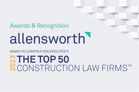 Allensworth Named To Construction Executive 2023 Top 50 Construction