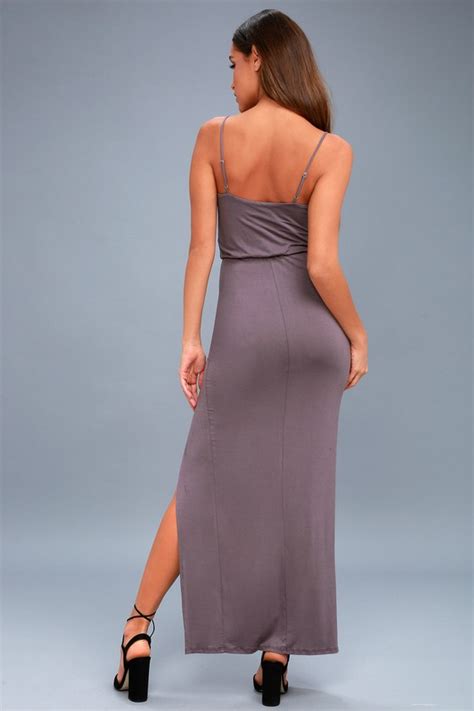 Cute Dusty Purple Dress Maxi Dress Sleeveless Maxi