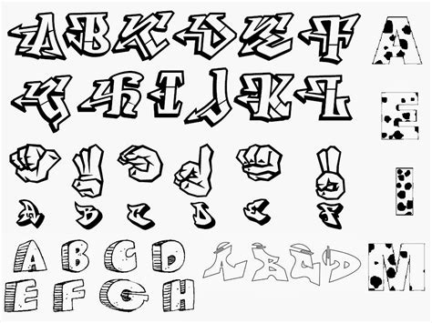 Graffitie Alphabet Graffiti Letters A Z