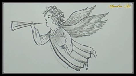 Angel Drawing How To Draw Baby Angel Easy Step By Step Drawing