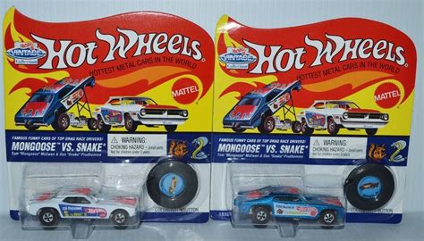 Hot Wheels 1995 Don Prudhomme Tom Mcewen Funny Car Set Mongoose Vs