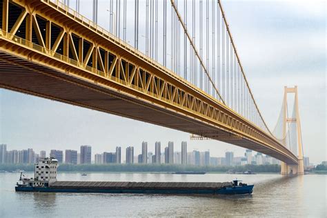 Double Deck Suspension Bridge With Longest Span In The World Opens To