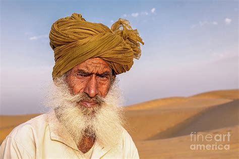 Desert Man That Desert Rajasthan India Photograph By Kim Petersen