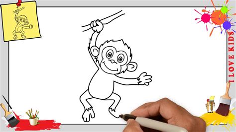 Wie wichtig ist das malen für kinder? Affe zeichnen 6 schritt für schritt für anfänger & kinder ...