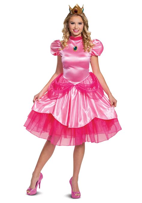 Super Mario Deluxe Princess Peach Womens Costume