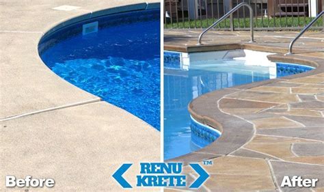 How To Resurface A Concrete Pool Deck Concrete Pool Pool Remodel