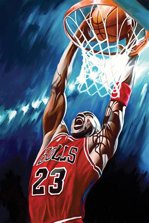 Michael Jordan Artwork Painting By Sheraz A