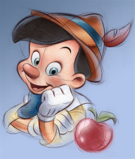 Pinocchio Personality By Pedro Astudillo Lindo Disney Arte Disney