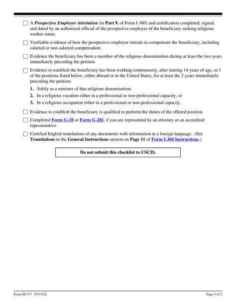 Uscis Form M 737 Download Fillable Pdf Or Fill Online Optional