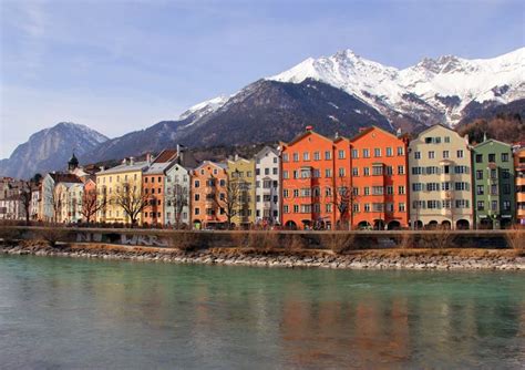 Innsbruck City On River Inn Austria Stock Photo Image Of Austria