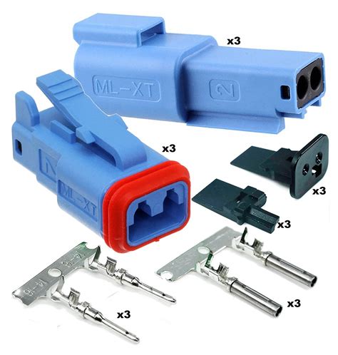 Buy Deutsch 2 Pin 3 Completed Set Connector Kit With Housing Pins