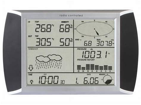 Velleman Ws1080 Weather Centre With Touchscreen And Pc Interface Multi