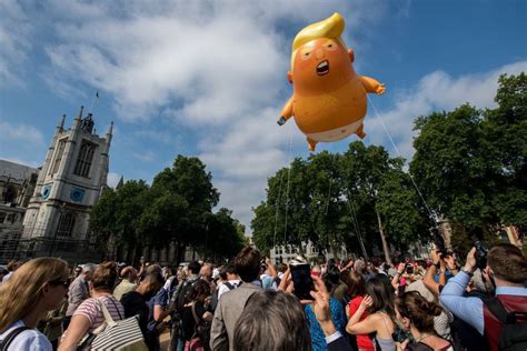 Before Trump Baby Brits Attacked Effigies And Hurled Eggs To Protest