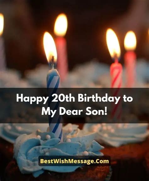 20th Birthday Wishes For Son Turning 20 Messages Quotes