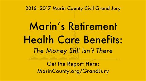 Marins Retirement Health Care Benefits Summary Youtube