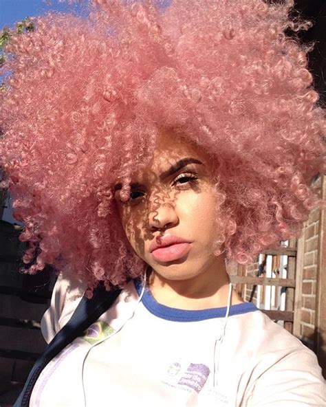 Pink 🌸 In 2020 Dyed Natural Hair Pastel Pink Hair Natural Hair Styles