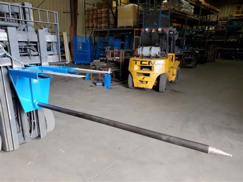 Carpet Poles Attach To The Forklift For Easy Carpet Transport