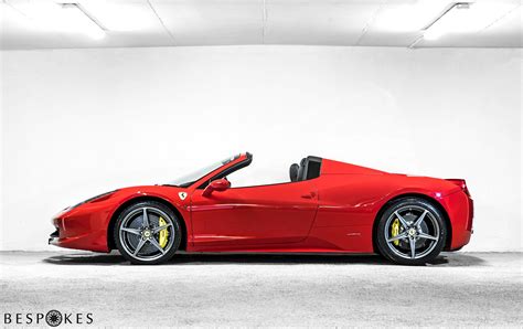 Ferrari 458 Spider Hire Nationwide Delivery Bespokes
