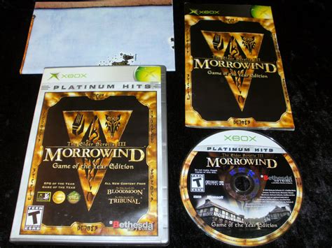 Elder Scrolls Iii Morrowind Xbox Complete Cib Game Of The Year