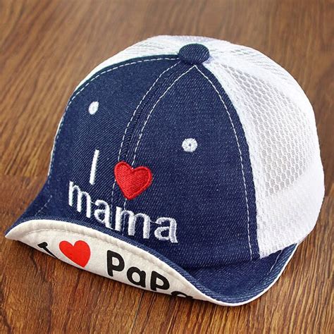 Buy Baby Baseball Cap Boy Girl Hat For Infant Toddler Baby I Love Mama Papa