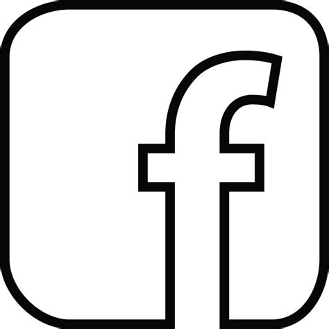 Facebook Icon Black And White Vector 154477 Free Icons Library