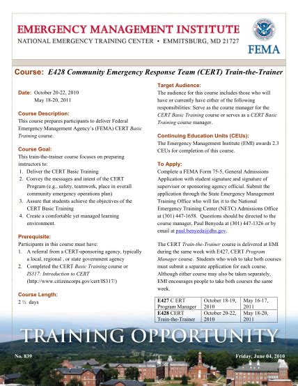 14 Fema Course Catalog Free To Edit Download And Print Cocodoc