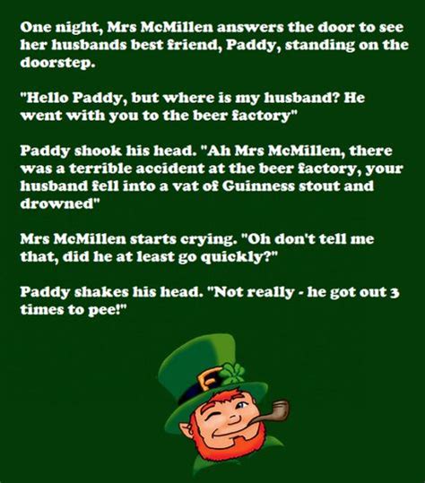 Holiday diet to help you cope with the stress, paranoia, depression and delusion. Saint Patrick's Day Irish Jokes 2021, Limericks, Riddles ...