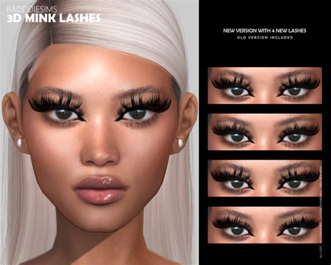 3d Mink Lashes Version 3 Badddiesims On Patreon Sims 4 Sims 4