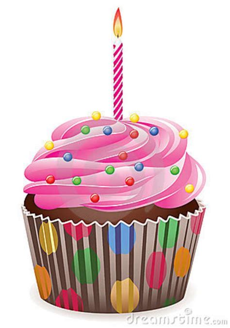 Happy Birthday Cupcake Clip Art