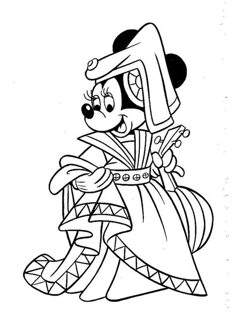 Koningin Minnie Princess Coloring Pages Disney Coloring Pages