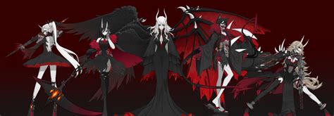 Ruby Rose Weiss Schnee Yang Xiao Long Blake Belladonna Grimm And 1 More Rwby Drawn By