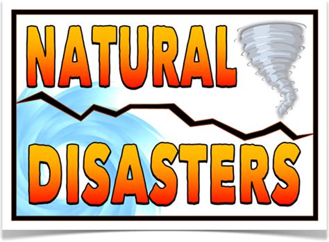 Natural Disasters Posters With A Title Poster Here Is A Set Of A4