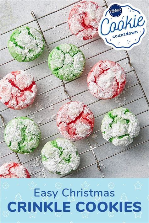 Are you looking for best christmas cookie dough recipe without ginger? Easy Christmas Crinkle Cookies | Recipe | Crinkle cookies ...