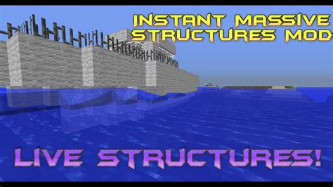 Filename instant massive structures mod 1.12.2.jar. Instant Massive Structures Mod - Live Structures Trailer ...