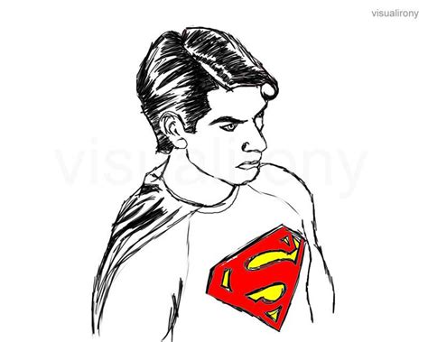Brandon Routh Superman Sketch By Visualirony On Deviantart
