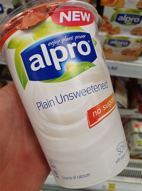 Alpro Plain Unsweetened Yoghurt 500g Vegan Food Uk