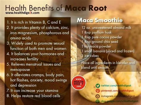 maca root maca benefits smoothie health benefits health smoothies