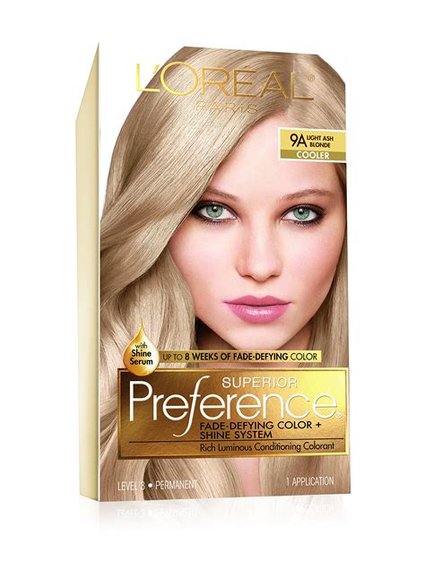 Buy L Oréal Paris Superior Preference Permanent Hair Color A Light Ash Blonde Pack of