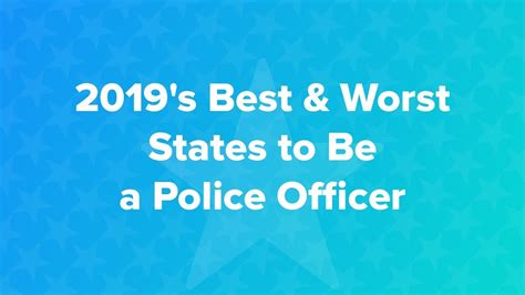 2019s Best And Worst States To Be A Police Officer Youtube