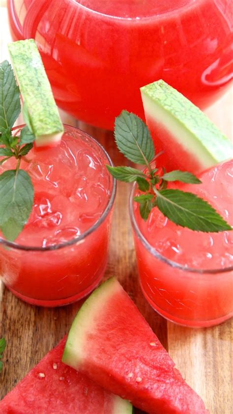 Fresh Watermelon Lemonade Recipe~ So Easy