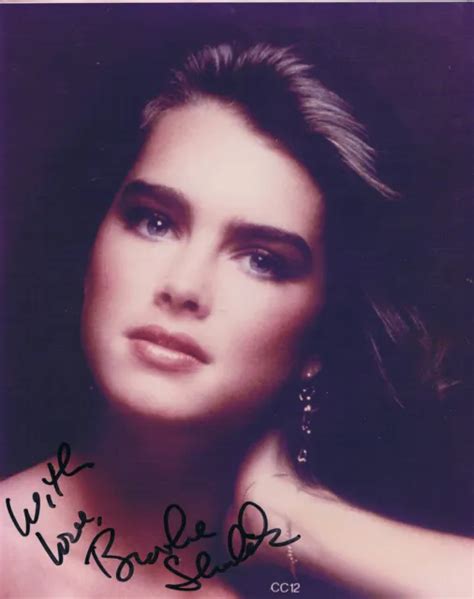 Brooke Shields 1965 Genuine Autograph Signed Photo 8x10 Us Actress