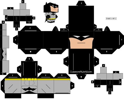 Batman Comic Version Paper Toy Jeux Dessin Jouets En Papier