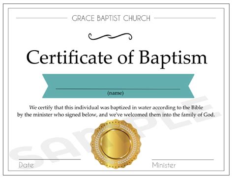 Baptism Certificates