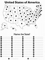 States And Capitals Map Printable For Kids